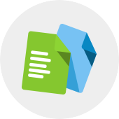Illustrated icon of some documents